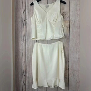 Amanda Smith Womens Two piece garment tank tops & Skirt size 14P